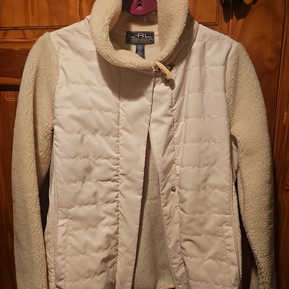 Ralph Lauten Women's Cream Sweater Jacket